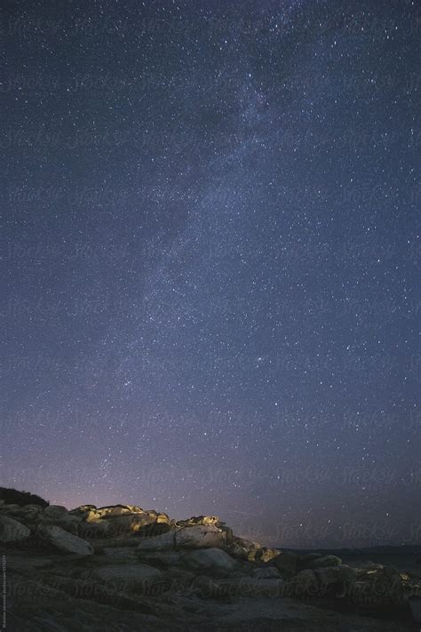 "Night Sky And Stars Above The Beach" by Stocksy Contributor "Brkati ...