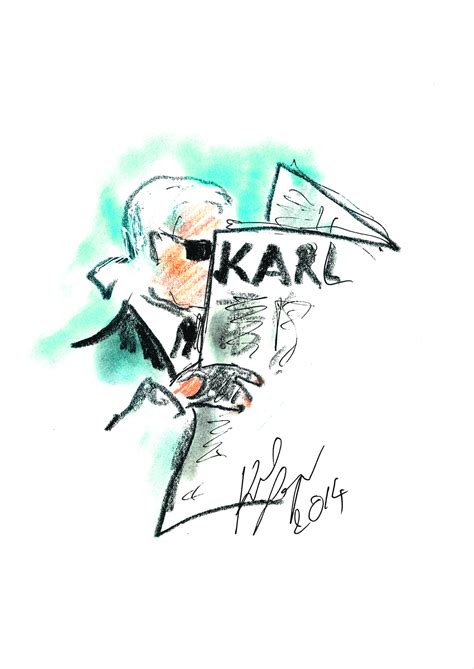 Karl Lagerfeld's Sketches: Drawing Inspiration [PHOTOS]