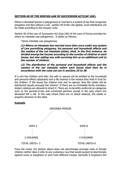 Pdf Intestacy Under Law Of Succession Act Cap 160 Of Kenya