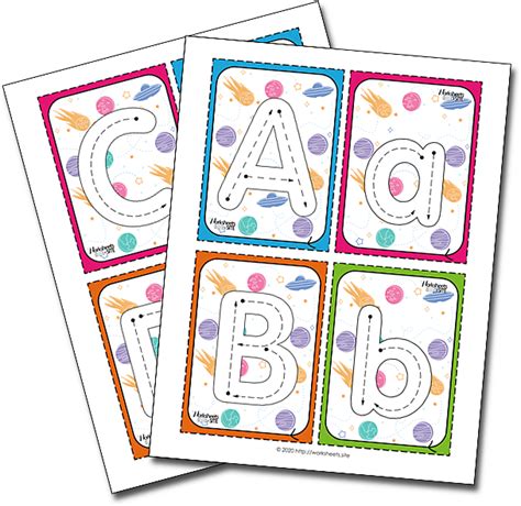 Neat Alphabet Tracing Cards Pdf Halloween Vocabulary Worksheet