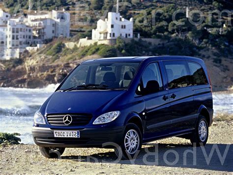 Габариты Mercedes-Benz Vito II (W639) - все размеры (ширина, высота и ...