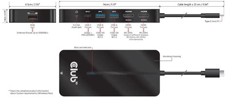 Club3d Csv 1595 Usb 32 Gen 1 Type C Interface Hub Installation Guide