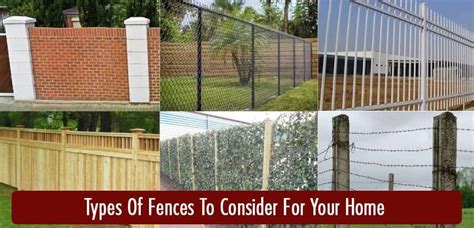 Types Of Fences To Consider For Your Home