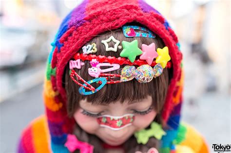 Harajuku Decora W Rainbow Fashion Cute Hair Clips And Giraffe Bag