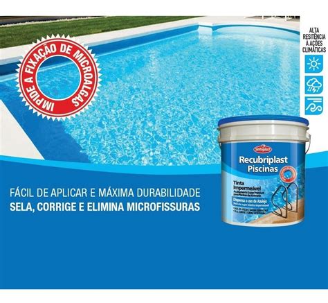 Impermeabilizante Para Piscina De Concreto Azul Acabamento