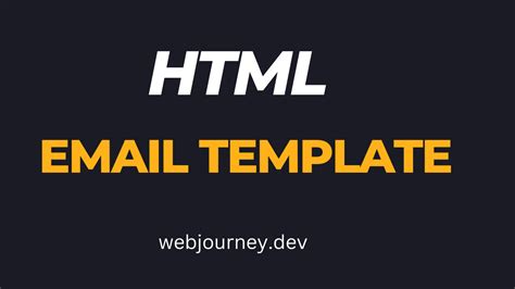 Simple Html Email Template Free Source Code - WebJourney