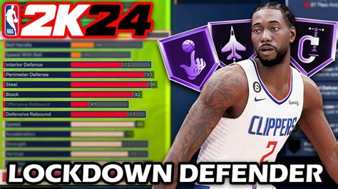 Best Lockdown Build In Nba2k24 99 Steal Youtube