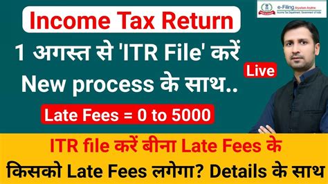 Itr Filing Online Itr File Kaise Karen Due Date Ke Bad Rti