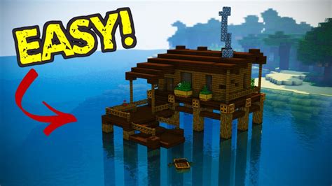 How To Build A Starter Minecraft Water House Youtube