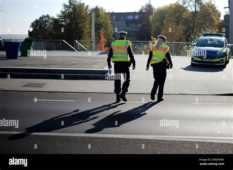 Officers Of German Federal Police Patrol For Immigrants At The Border