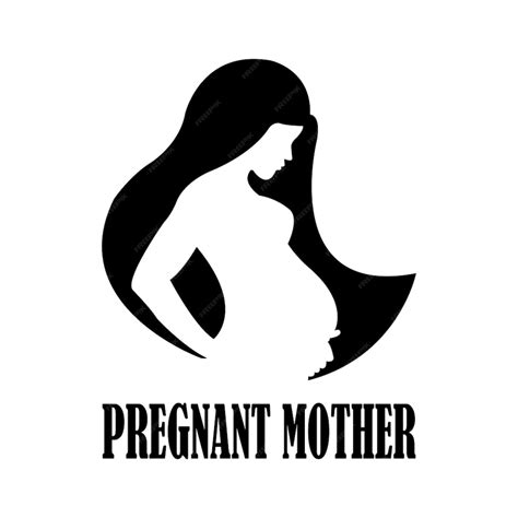 Premium Vector Pregnant Mother Icon Logo Vector Design Template