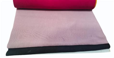 Polyester Cotton Pc Sinker Fabric Plain Solids Multicolour At Rs