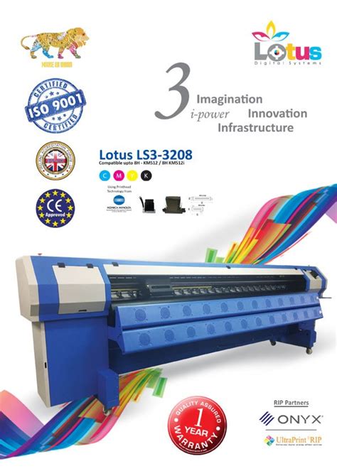 Konica Cmyk Lotus Ls Using Km Automatic Flex Printing Machine