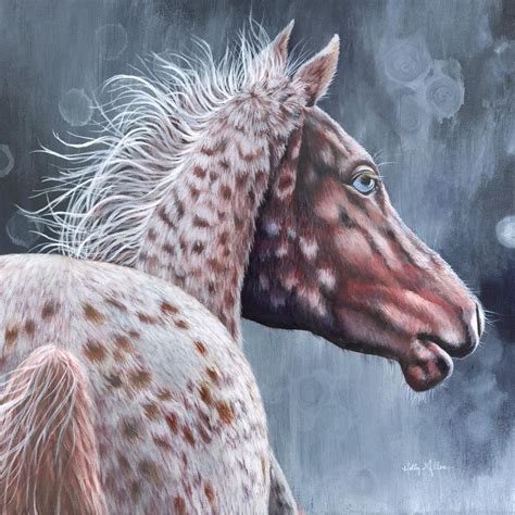 "Appaloosa" Equine Horse Original Painting by Holly Allen — Holly Allen Studio Fine Art