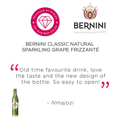 Rubybox Reviews And Ratings Bernini Natural Sparkling Grape Frizzanté