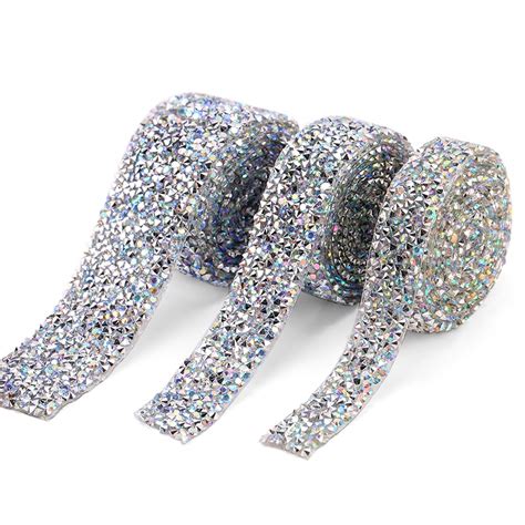 Rhinestones Tape Trim Hot Fix Strass Crystal Sewing Ribbon Appliques