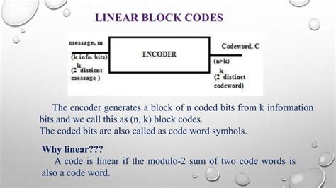 Linear Block Coding