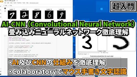 Ai Cnn （convolutional Neural Network）畳み込みニューラルネットワーク徹底理解 Youtube