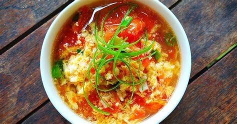 Resep Tan Hua Tang Sup Tomat Telur Oleh Dapur Ade Cookpad