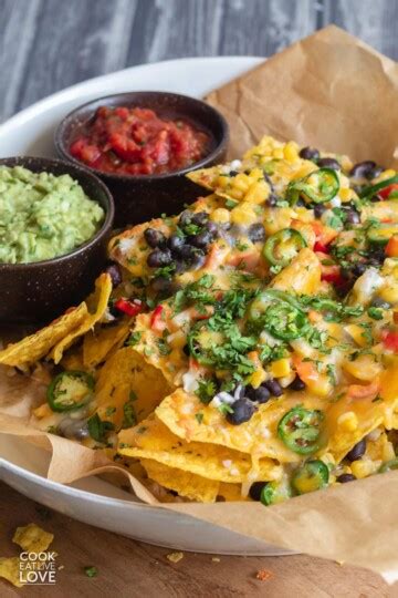 Loaded Vegetarian Nachos Cook Eat Live Love