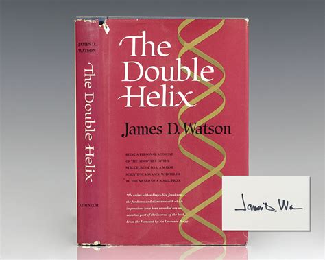 Double Helix Francis Crick First Edition Signed Rare Dna