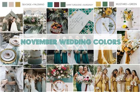 ️ Top 10 November Wedding Colors 2024 Colors For Wedding