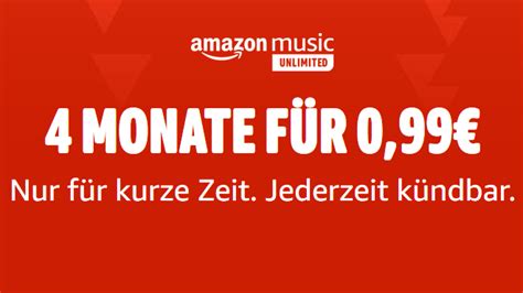 Amazon Music Unlimited Monate Musik Streaming F R Nur Cent