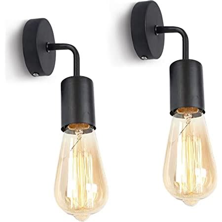 Lucide Scott Applique Murale Noir Amazon Fr Luminaires Et Clairage