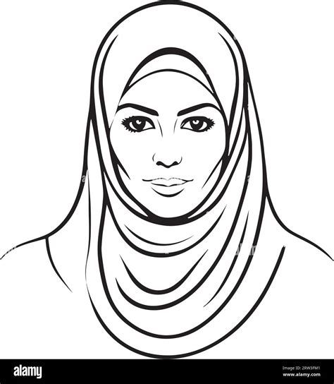 Amazing And Lovely Muslim Woman Vector Art Stock Vector Image And Art Alamy