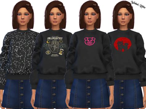 The Sims Resource Wickedkittie Zoey Sweatshirt Mesh Needed