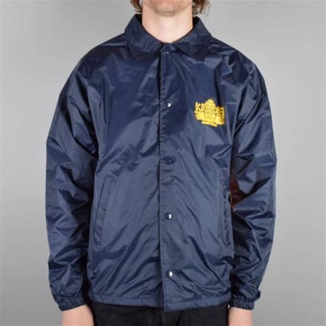 Krooked Skateboards Arketype Coach Jacket - Navy - SKATE CLOTHING from Native Skate Store UK