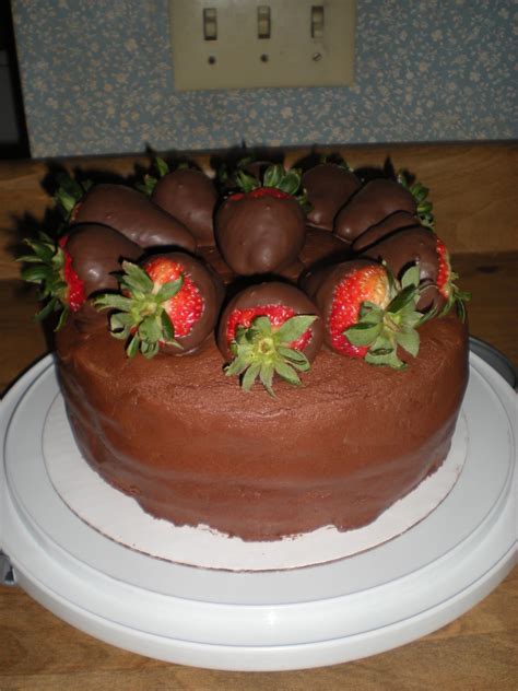 Chocolate Covered Strawberry Cake