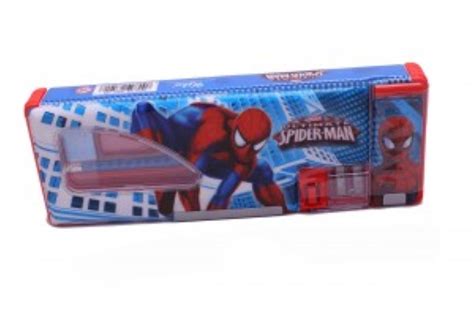 Buy Spiderman Pencil Box With Stationery Items Online From Shopclues