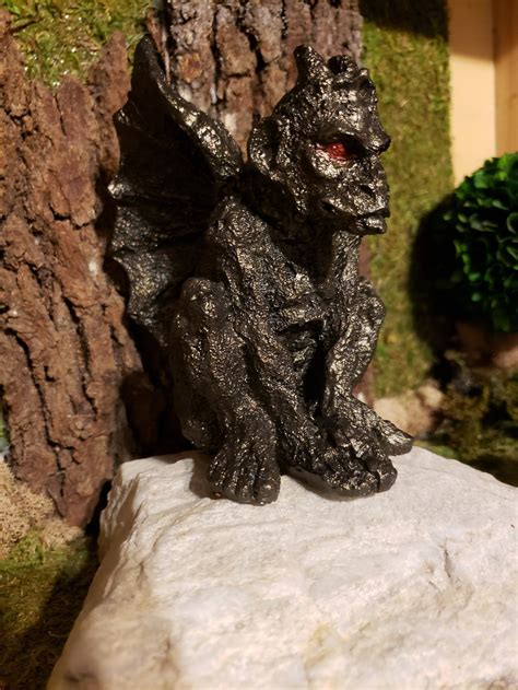 Gargoyle statue Gothic statue Garden statue | Etsy