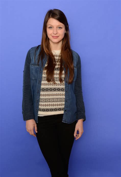 Actress Brunette Jean Jacket Blue Eyes Melissa Benoist Standing Long Hair Smiling Blue