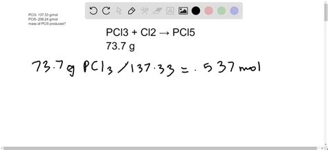 SOLVED The Percentage Yield For The Reaction Mathrm PCl 3 Mathrm