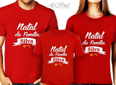 Kit Camisetas Natal Em Fam Lia C Nome Personalizado Elo