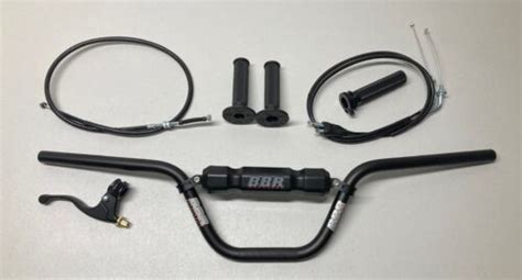 2019 2024 Honda Crf110 Tall Handle Bar Kit With Billet Throttle Efi Bbr