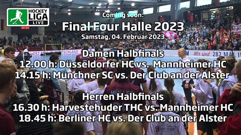 Final Four Halbfinalspiele Deutsche Hallenhockey Meisterschaft 2023