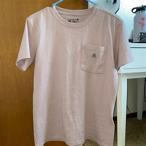 light pink carhartt shirt!! love this but don’t wear it - Depop