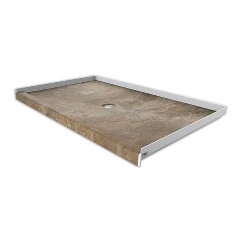 Flexstone Mocha Travertine Fiberglassplastic Composite Shower Base 36