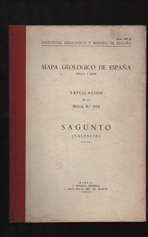 MAPA GEOLÓGICO DE ESPAÑA Escala 1 50 000 Explicación de la hoja n º