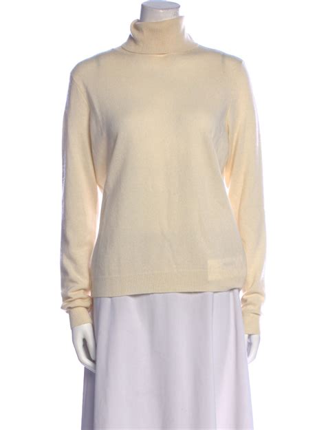 Ralph Lauren Black Label Cashmere Turtleneck Sweater Neutrals