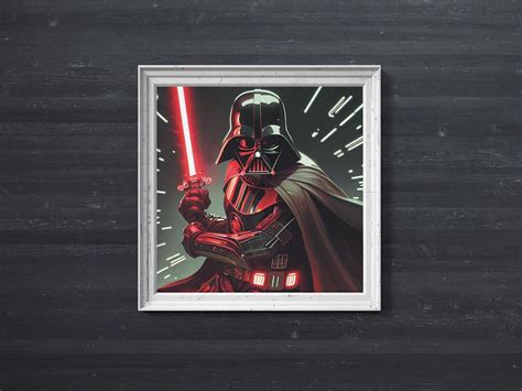 Darth Vader Watercolour Printable Wall Art Digital Download Etsy