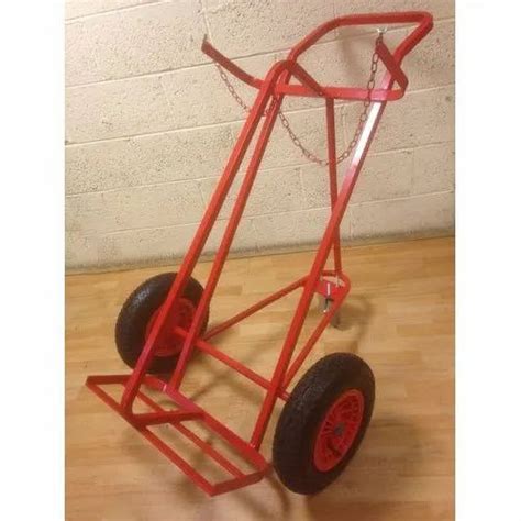 Red Mild Steel Lpg Cylinder Trolley For Commercial At Best Price In