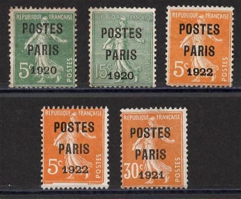 France 1920 1922 Lot Of Pre Cancelled Between N24 And Catawiki