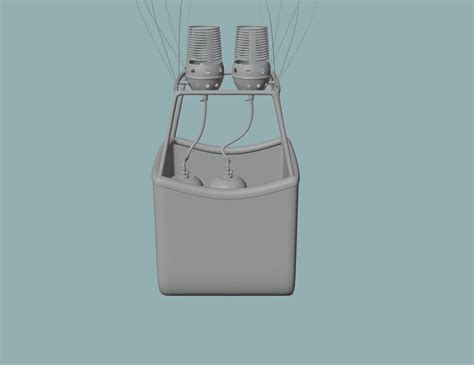 Hot Air Balloon Set D Moddel Free D Model CGTrader