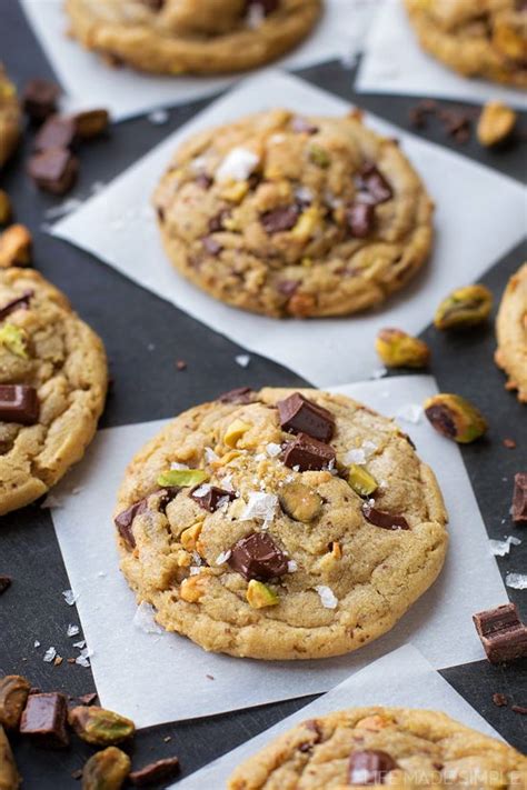 Dark Chocolate Chunk Pistachio Cookies Recipe Pistachio Cookies