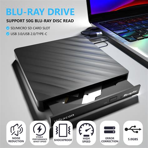 Snapklik 5 In 1 External Blu Ray Drive USB 3 0 Type C Slim