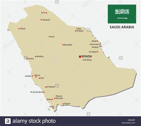 Saudi arabia map hi-res stock photography and images - Alamy